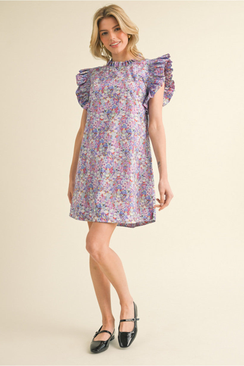 Aria Frill Neckline Dress (FINAL SALE)