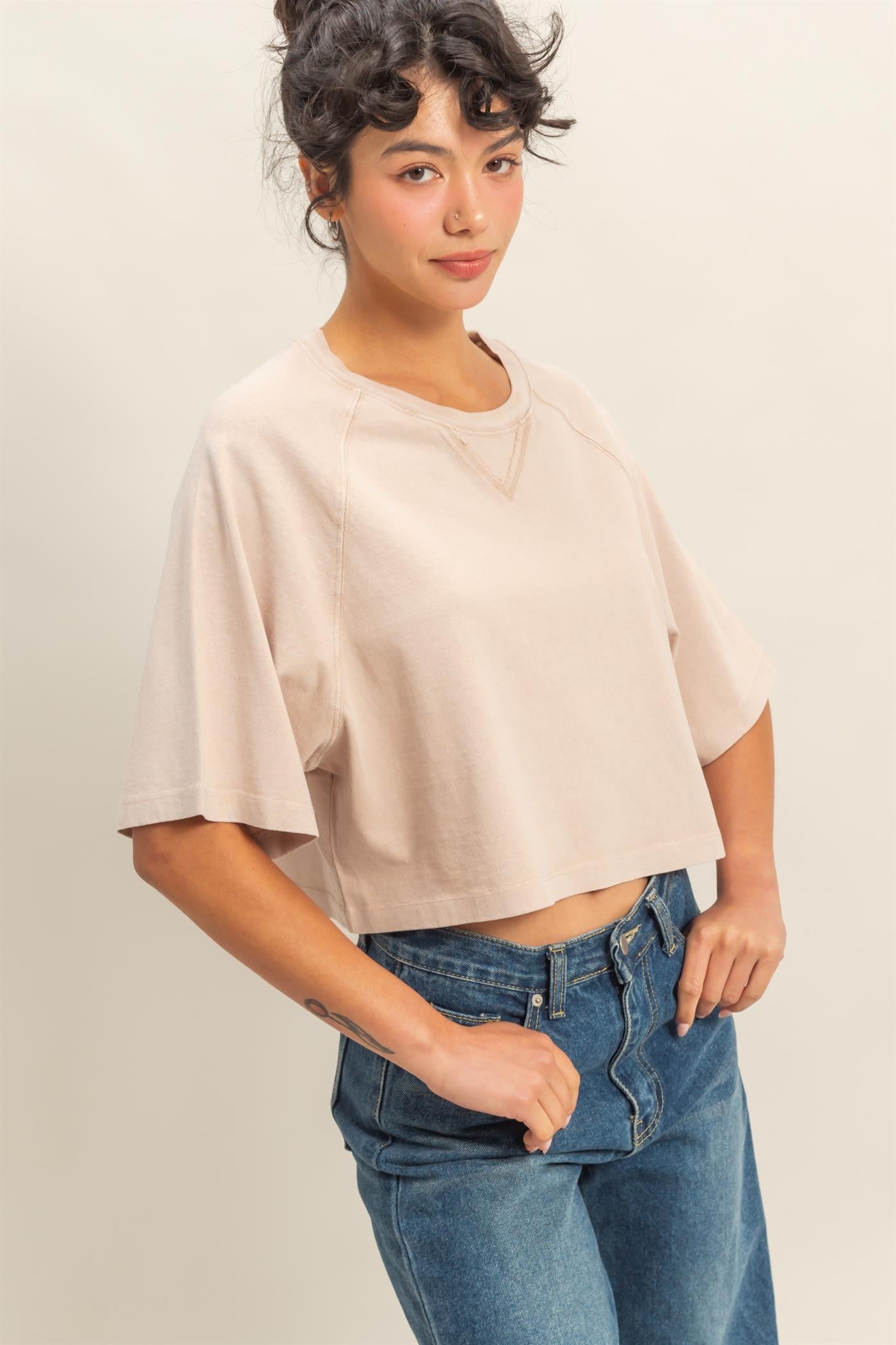Take It Easy Tee | Dark Taupe