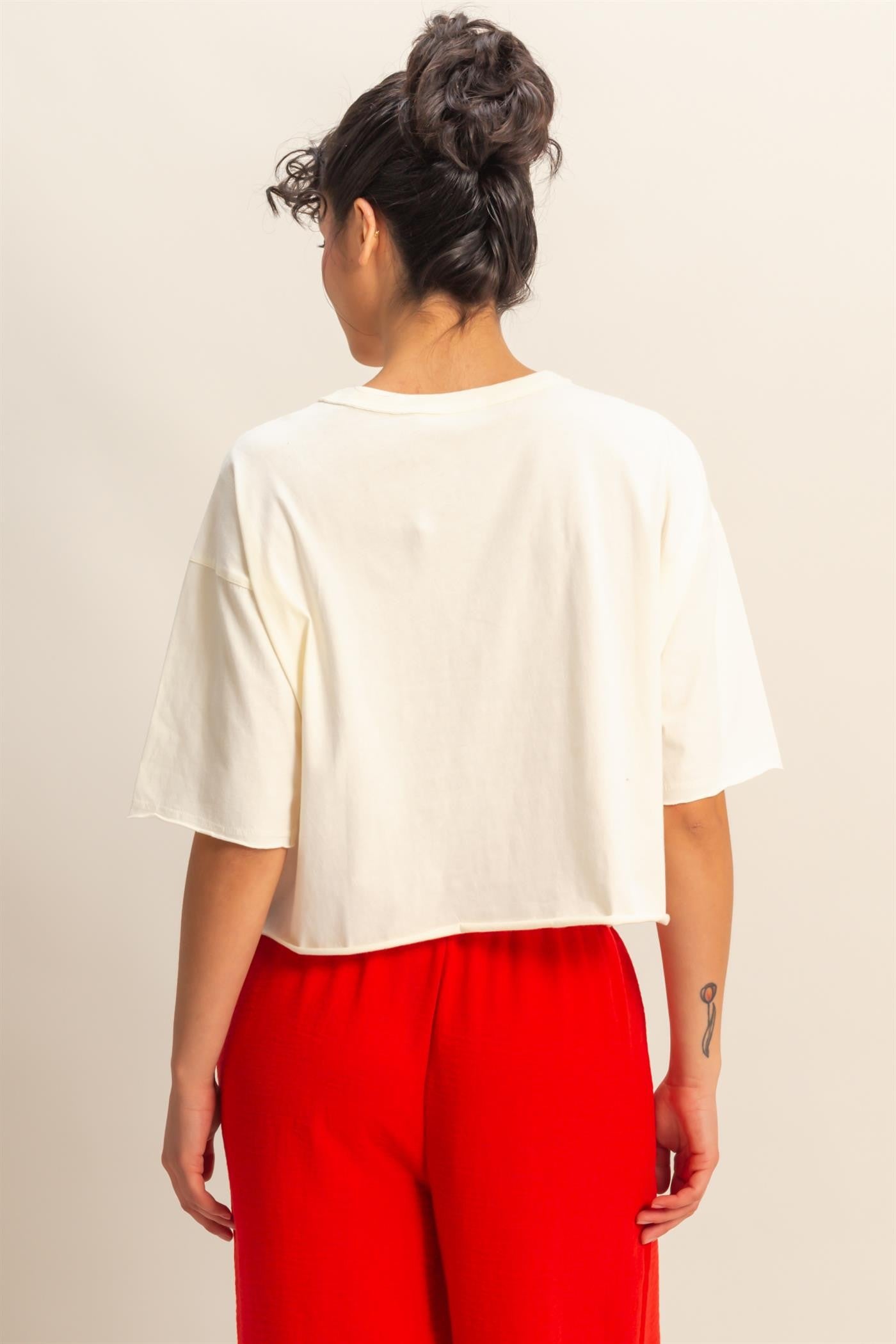 Tiffany Wide Fit Tee | Off White