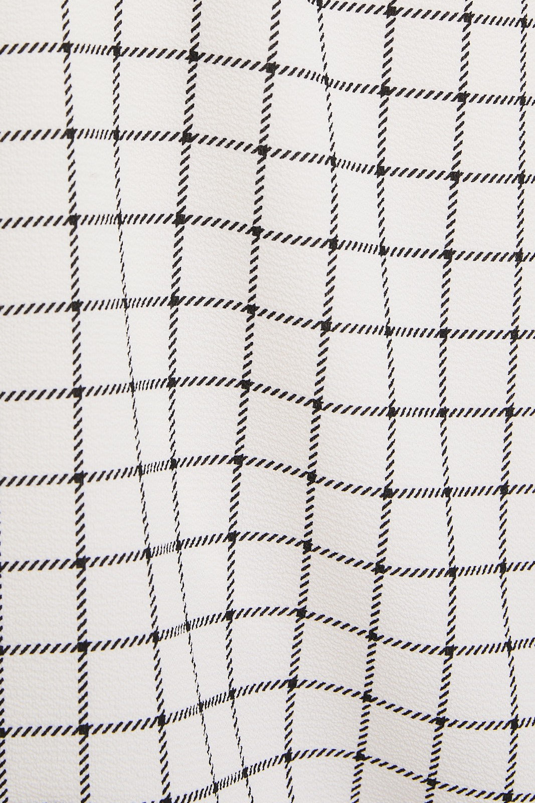 Mattie Bubble Hem Grid Top (FINAL SALE)