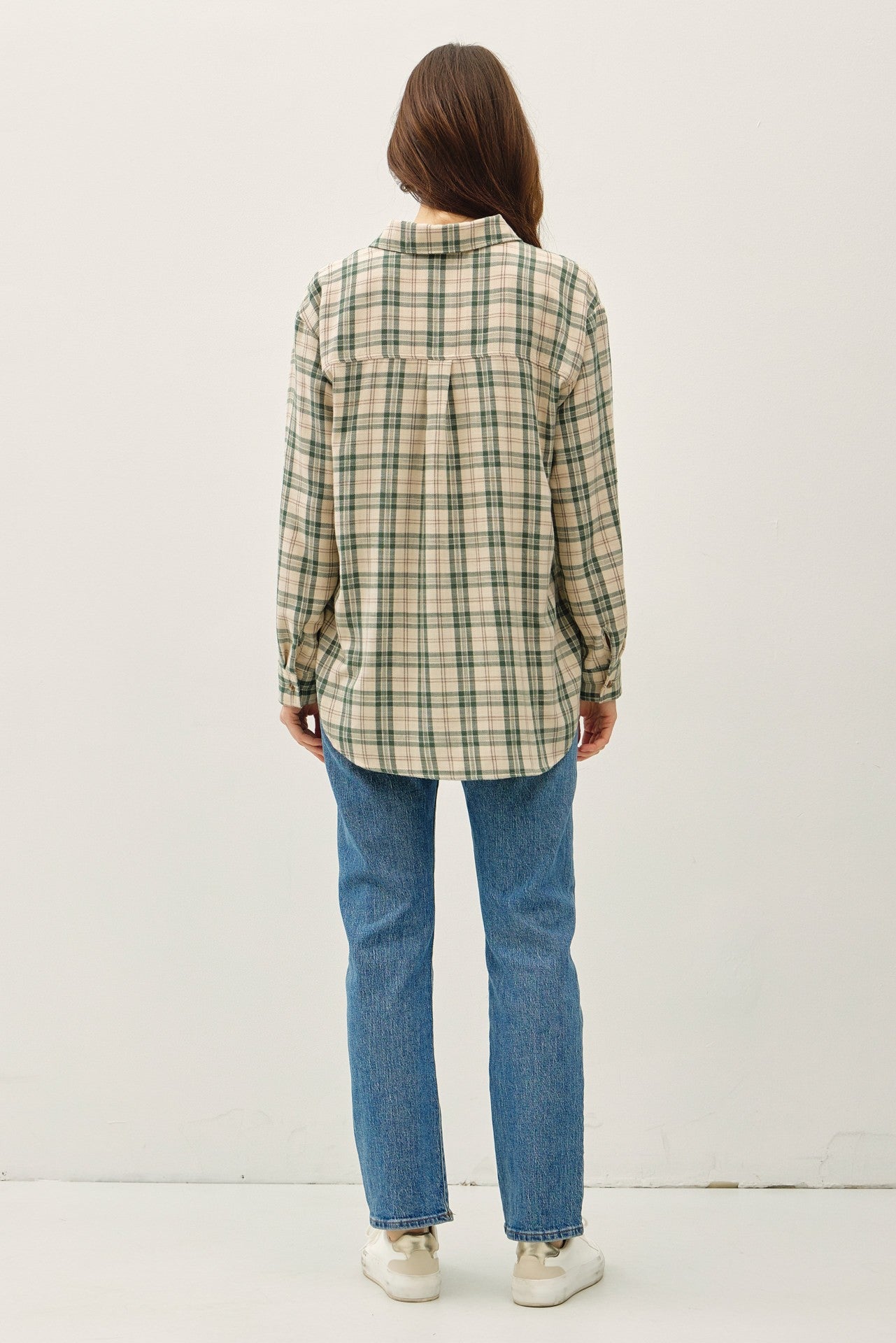 Jade Plaid Long Sleeve Shirt