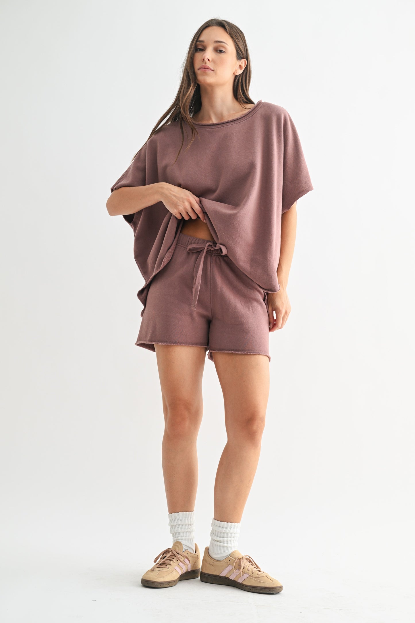 All Day Lounge Luxury Shorts | Rose Taupe