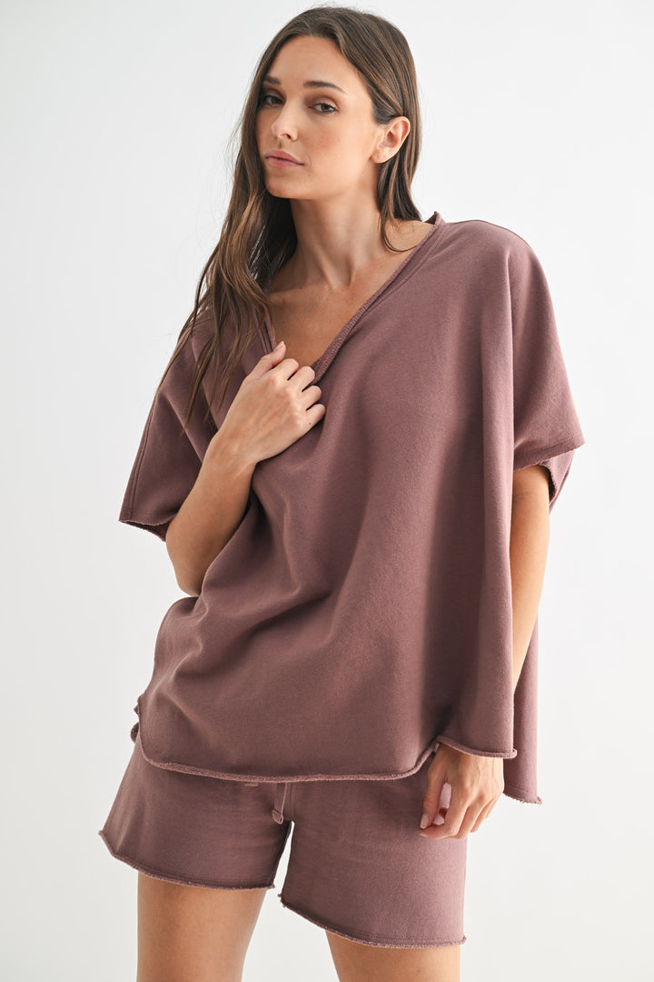 All Day Lounge Luxury Top | Rose Taupe