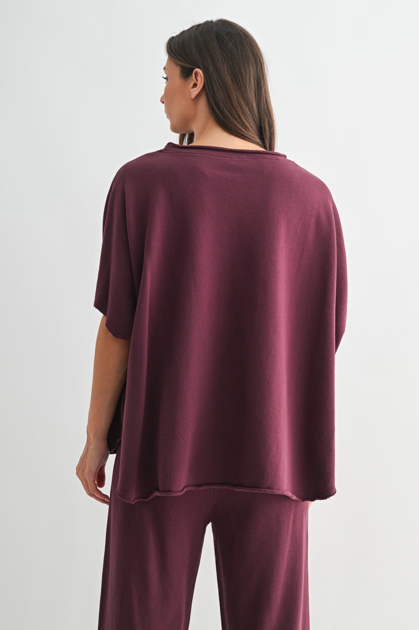 All Day Lounge Luxury Top | Dark Plum