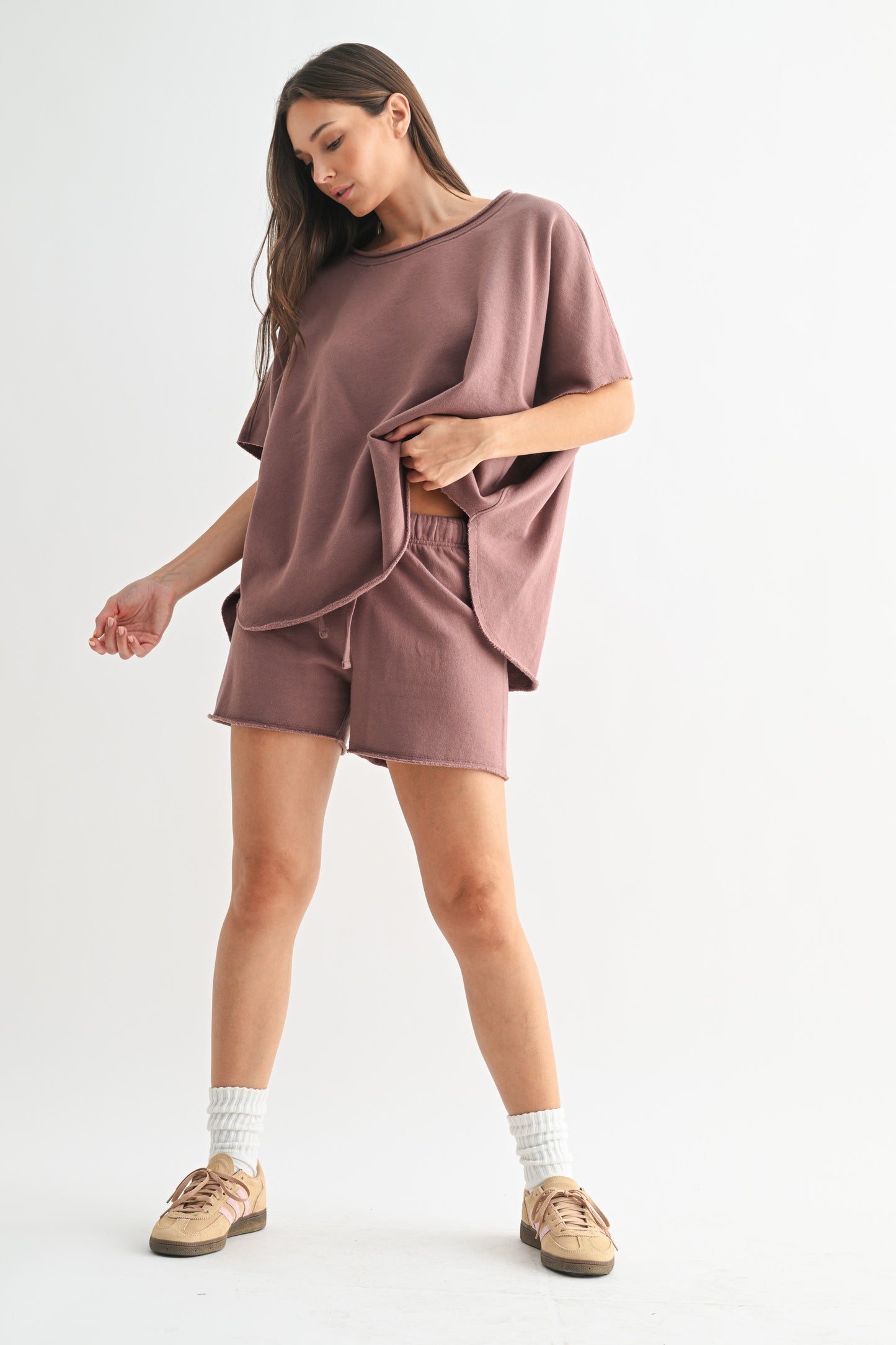 All Day Lounge Luxury Top | Rose Taupe