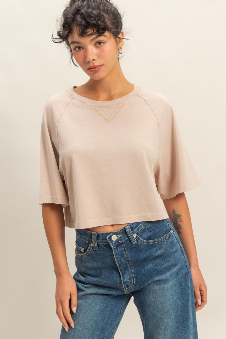Take It Easy Tee | Dark Taupe
