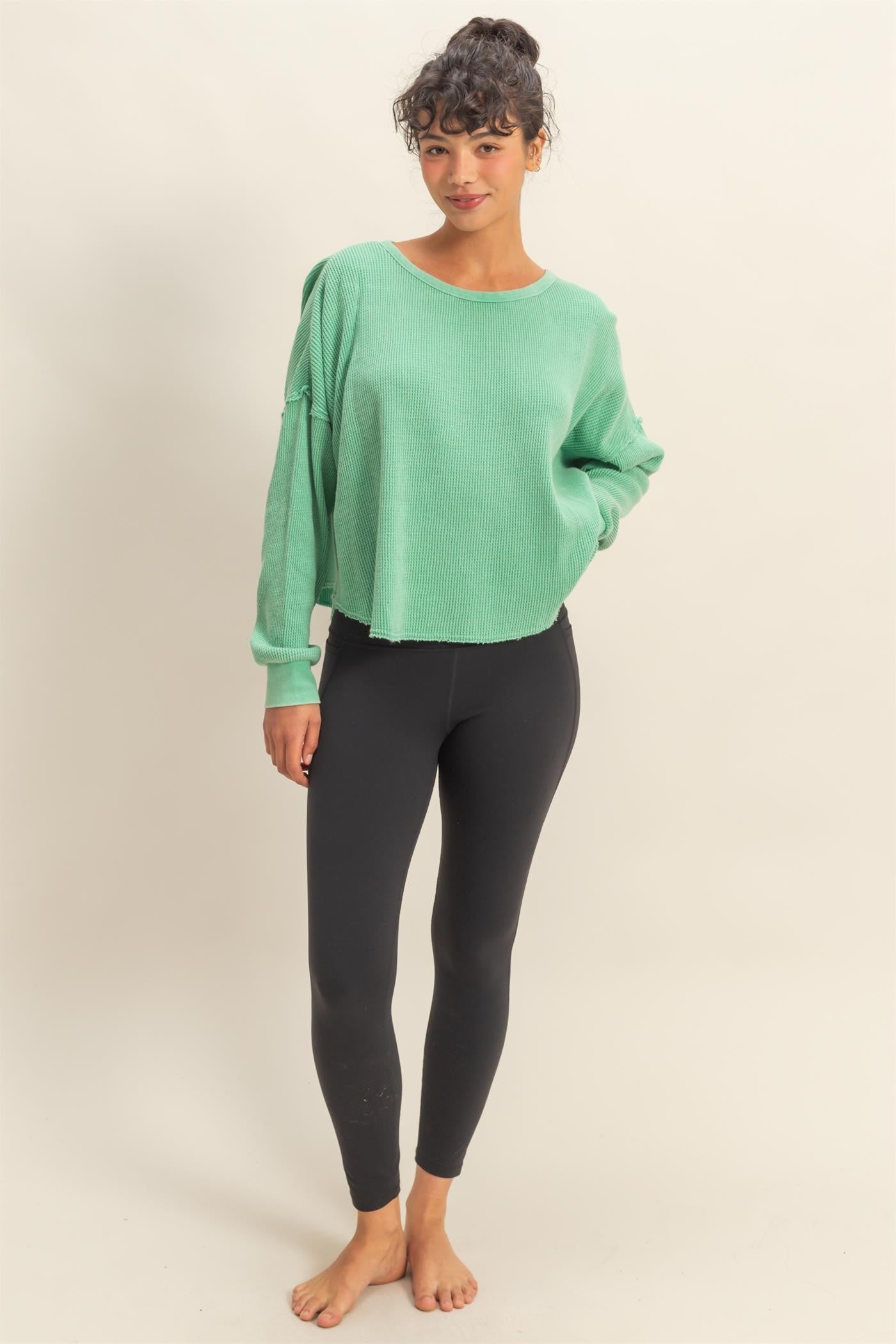 Slow It Down Top | Emerald