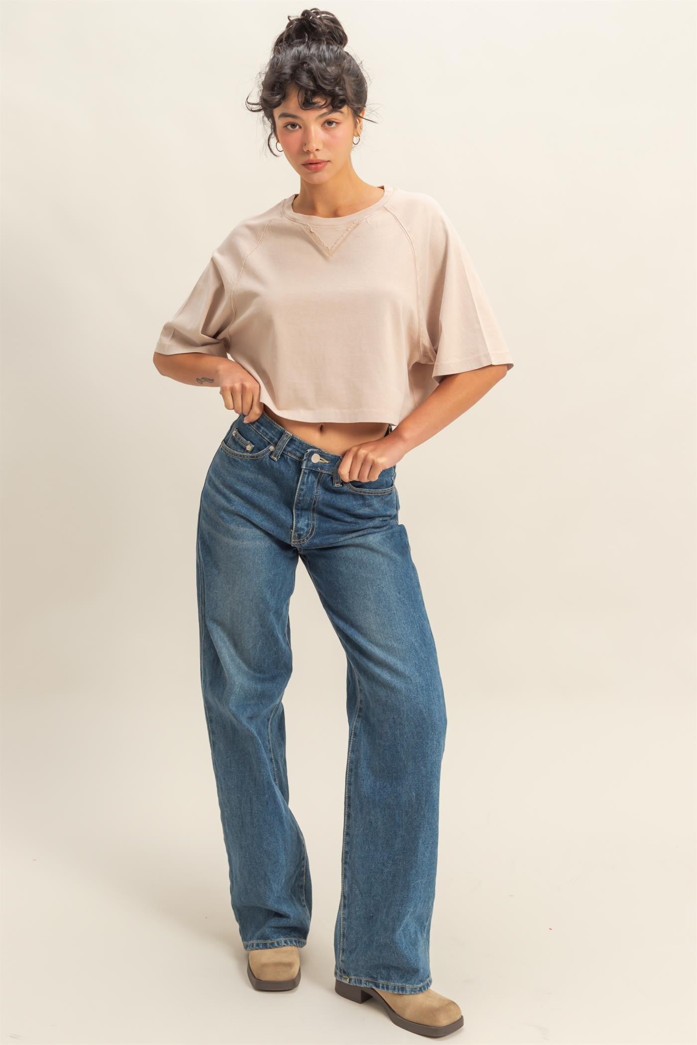 Take It Easy Tee | Dark Taupe