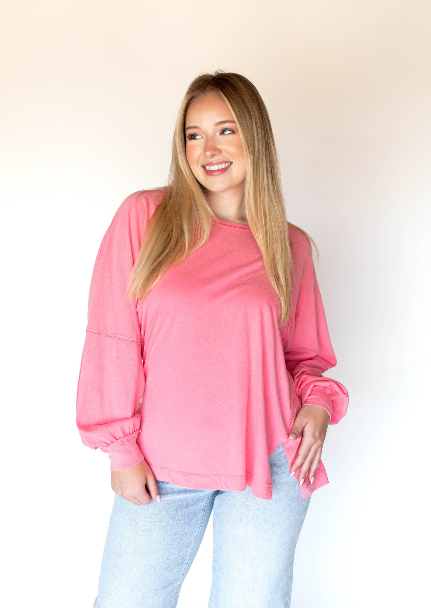 Chasing Cozy Days Top | Taffy Pink