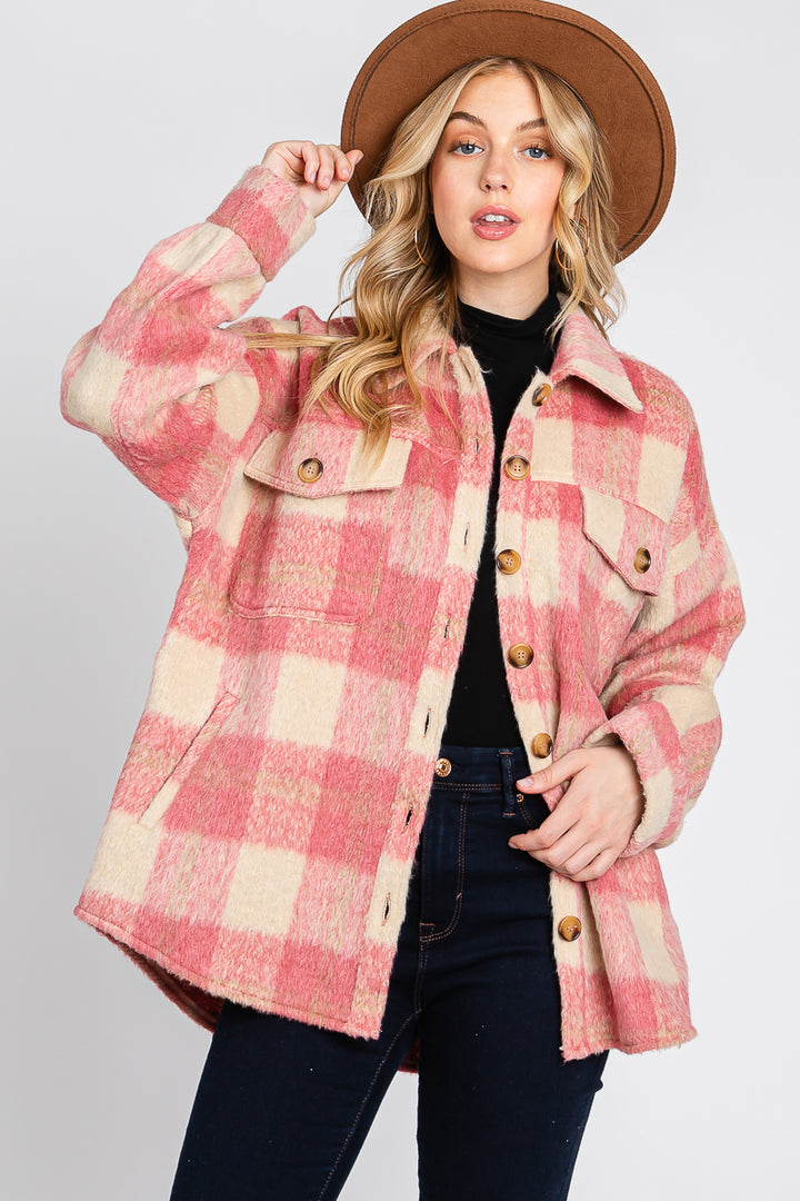 Frosted Blush Beauty Shacket