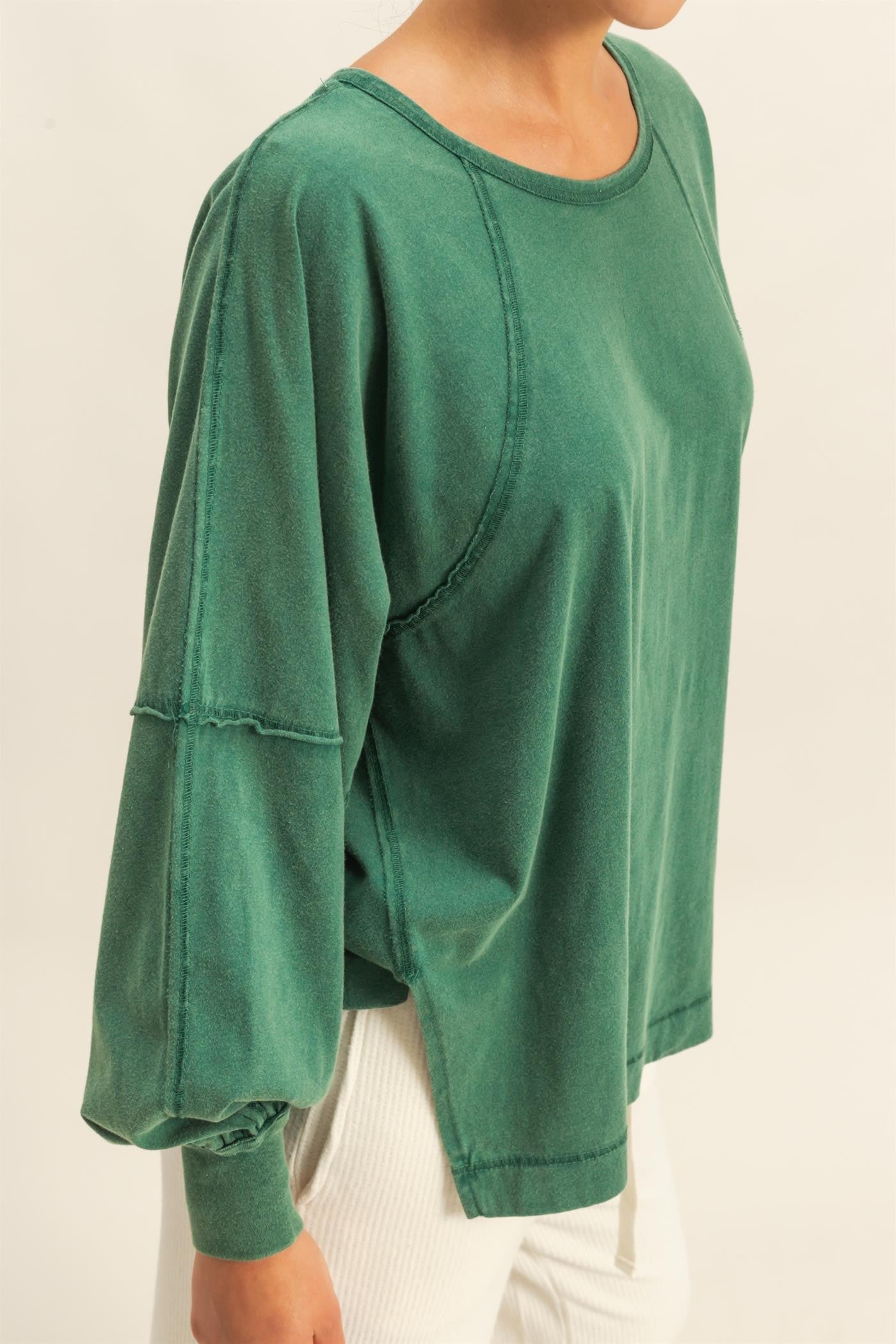 Chasing Cozy Days Top | Dark Green
