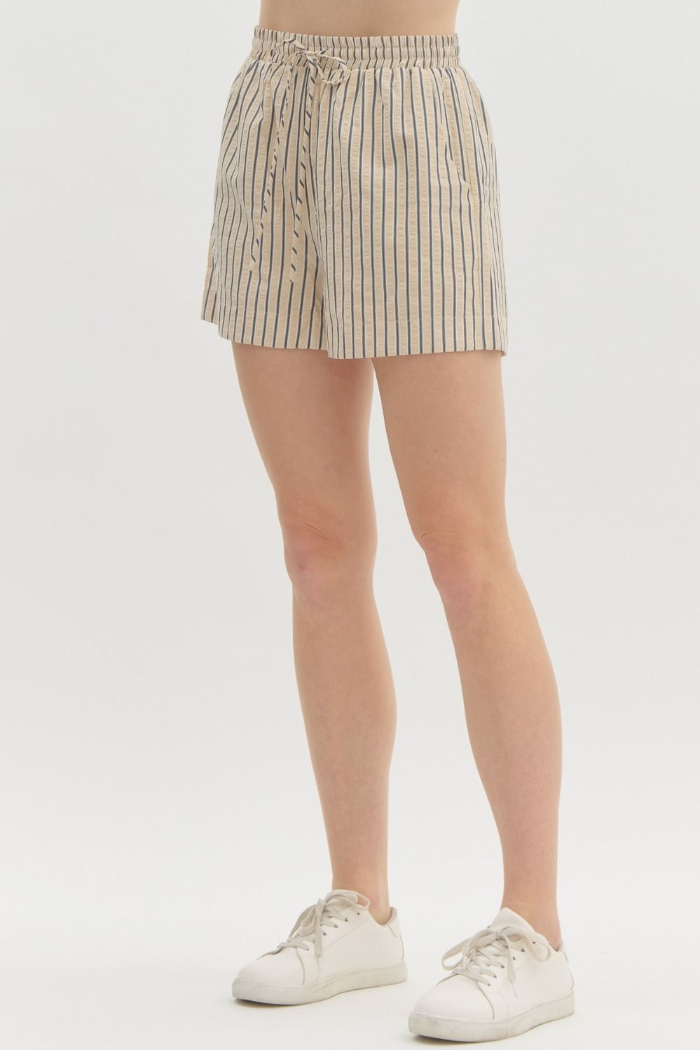 Bethany Striped High Waisted Shorts (FINAL SALE)
