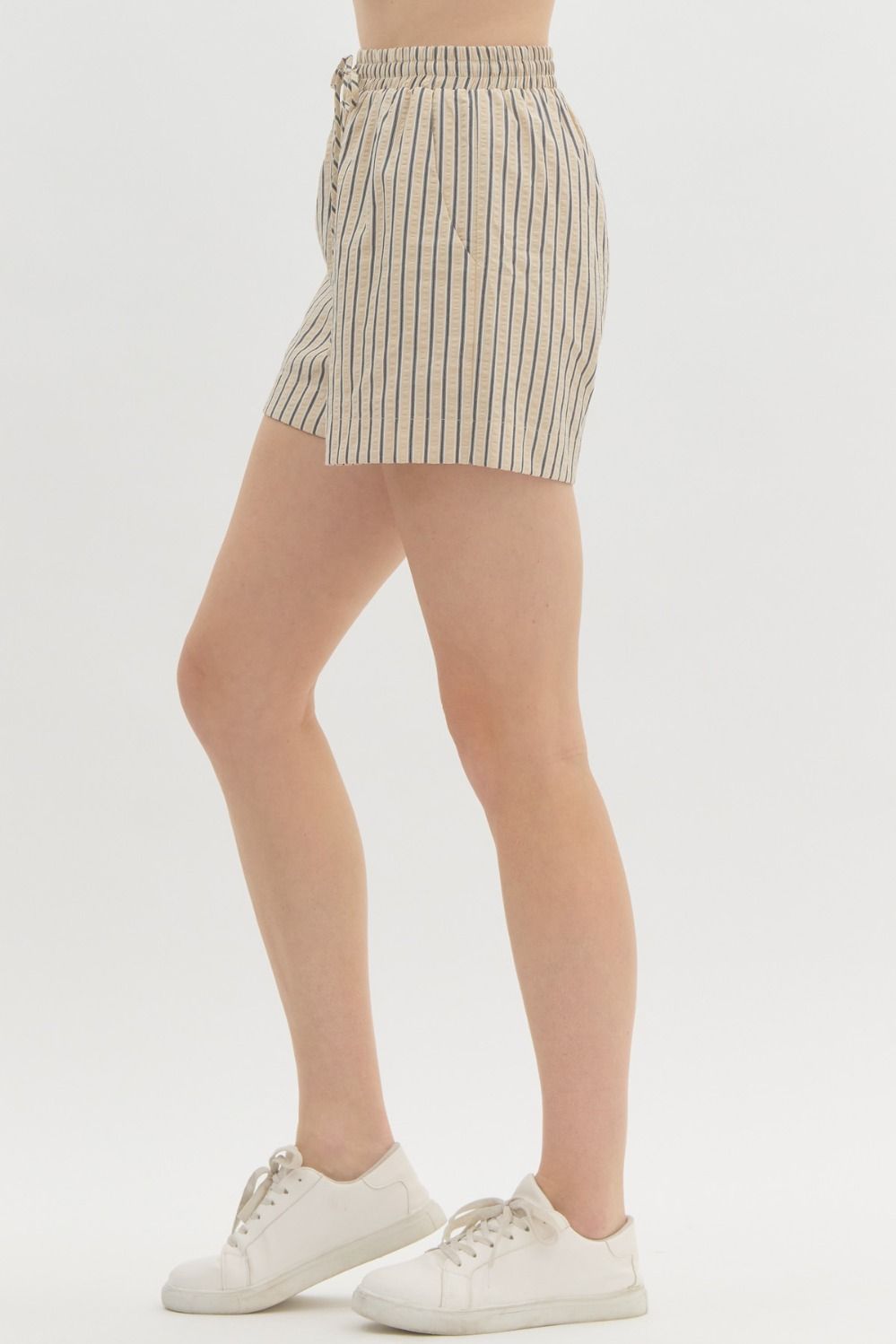 Bethany Striped High Waisted Shorts (FINAL SALE)
