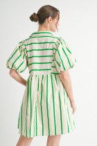 Penelope Cotton Striped Dress
