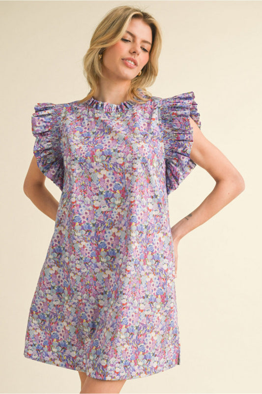 Aria Frill Neckline Dress (FINAL SALE)
