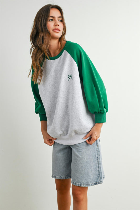 Sweet Varsity Oversized Sweatshirt