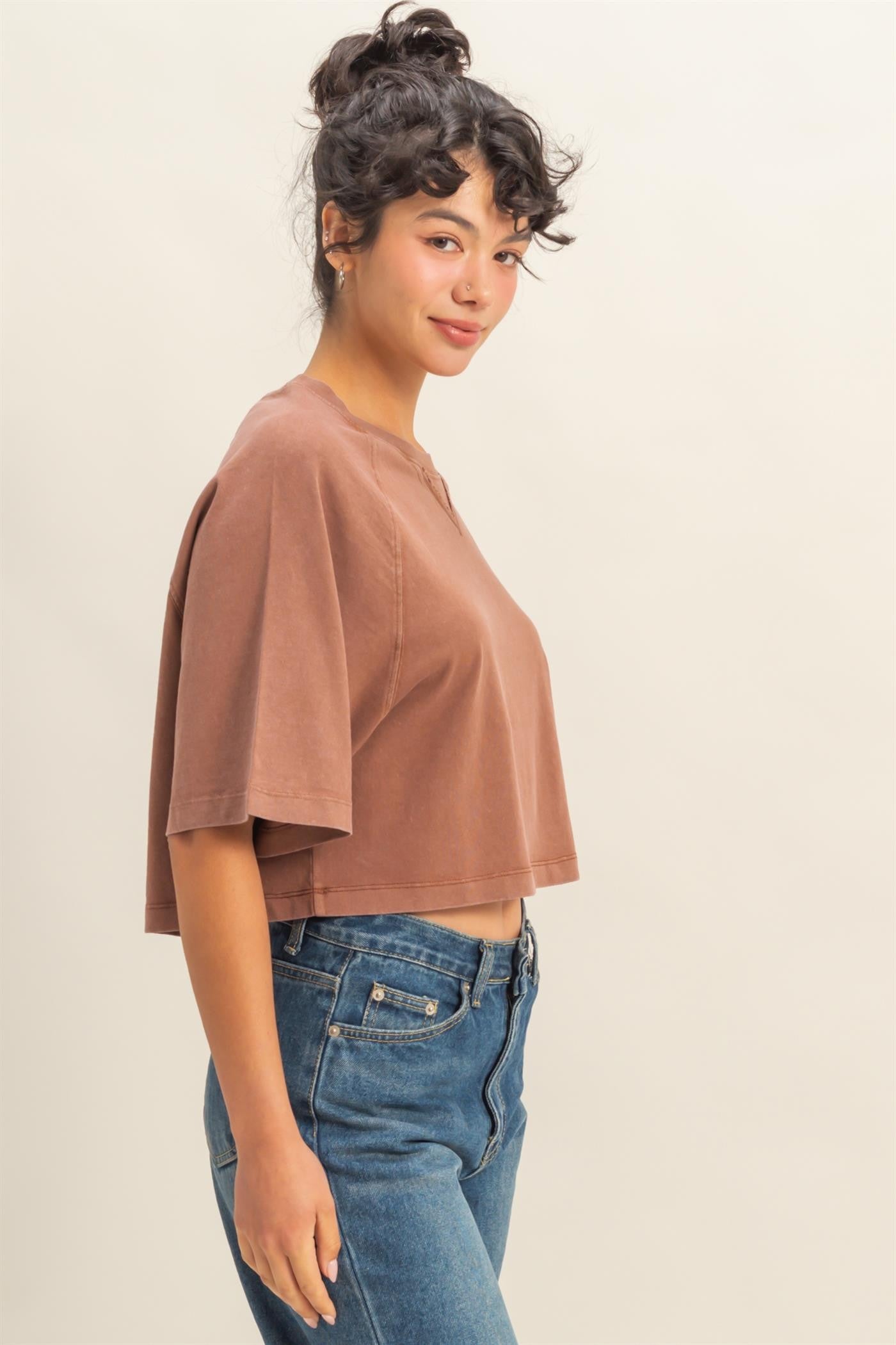 Take It Easy Tee | Chestnut