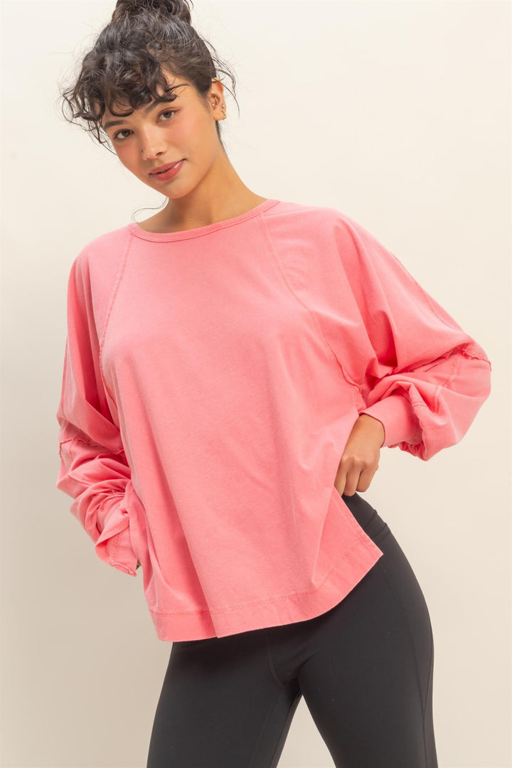 Chasing Cozy Days Top | Taffy Pink