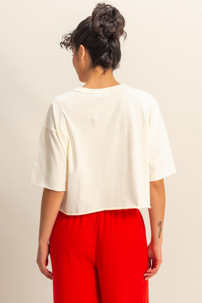 Tiffany Wide Fit Tee | Off White