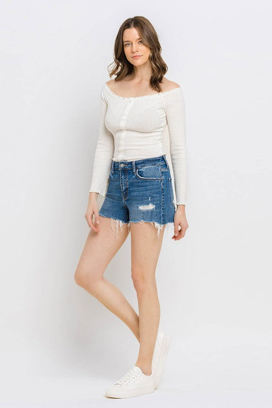 Morgan High Rise Denim Shorts (FINAL SALE)