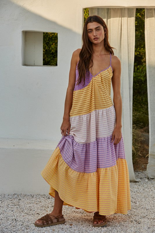 Leah Striped Maxi Dress (FINAL SALE)