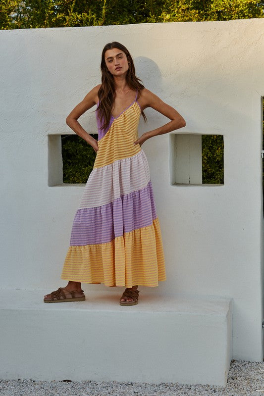 Leah Striped Maxi Dress (FINAL SALE)