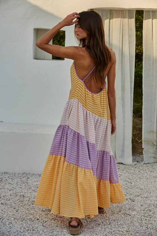 Leah Striped Maxi Dress (FINAL SALE)