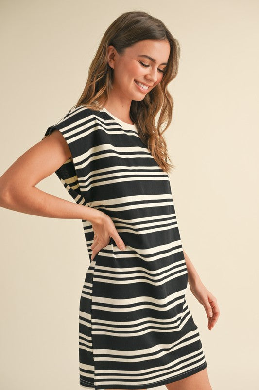 Rachel Striped T-Shirt Dress