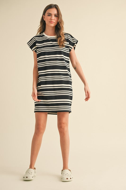 Rachel Striped T-Shirt Dress