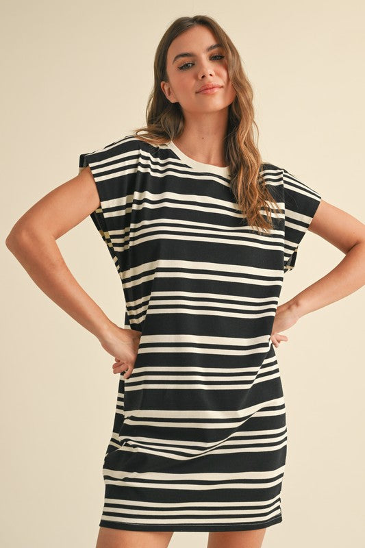 Rachel Striped T-Shirt Dress