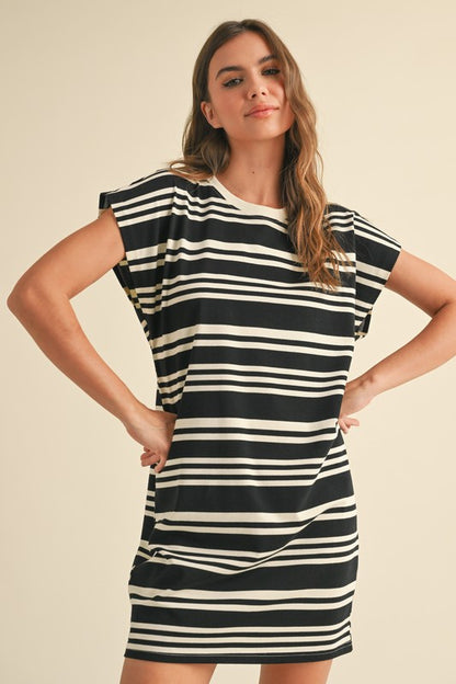 Rachel Striped T-Shirt Dress