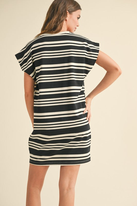 Rachel Striped T-Shirt Dress