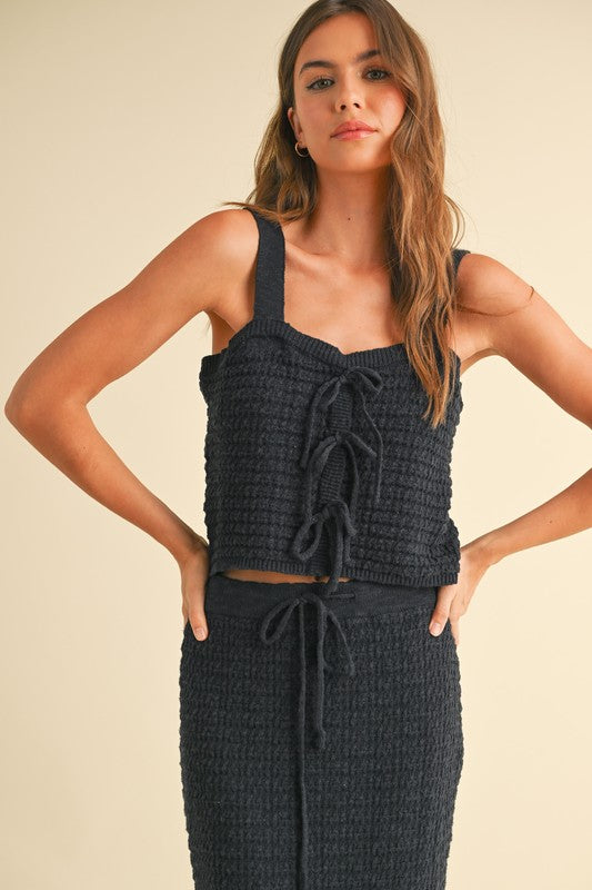 Lexi Crochet Knitted Crop Top (FINAL SALE)