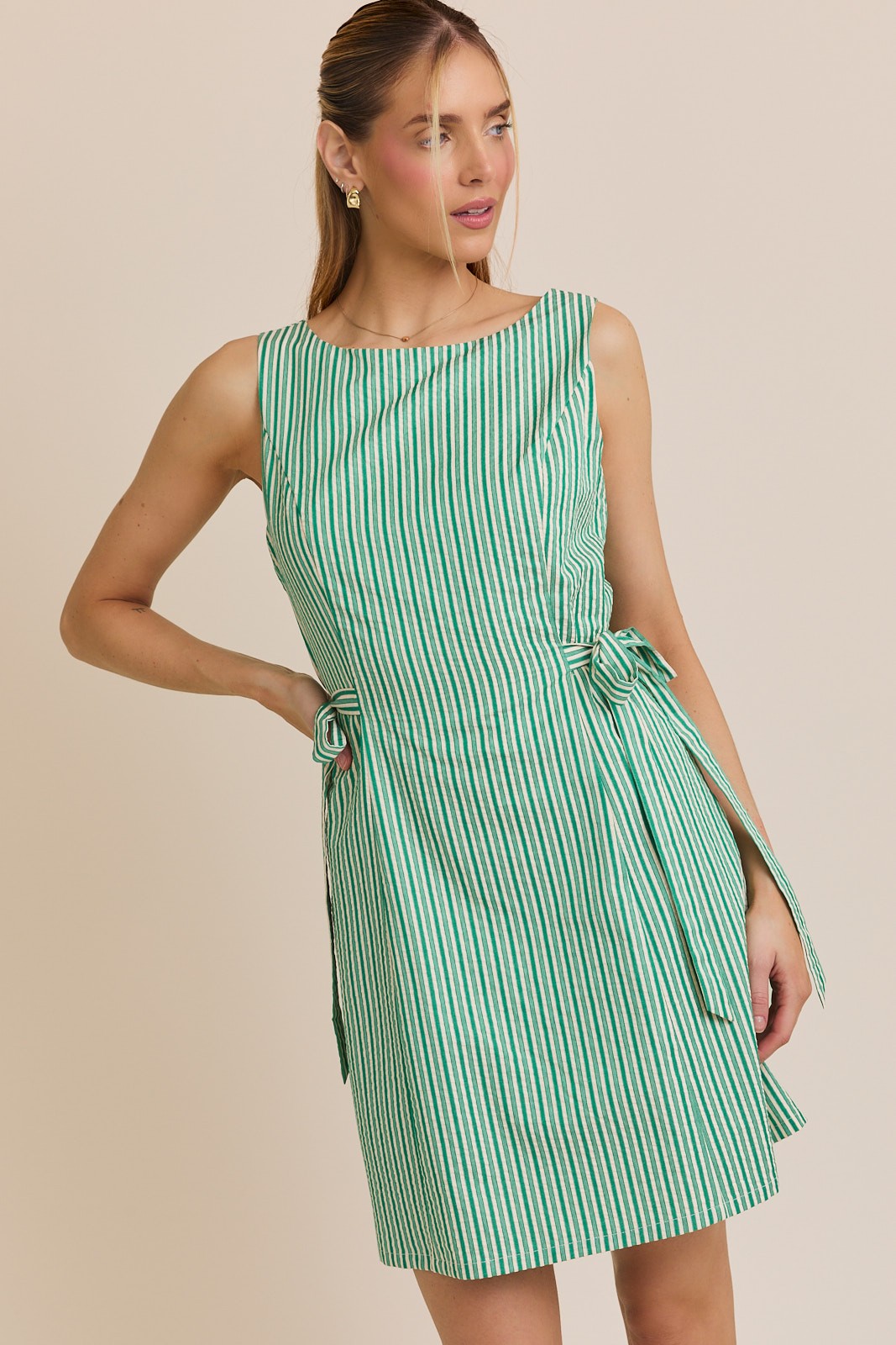 Kylie Side Ties Mini Dress (FINAL SALE)