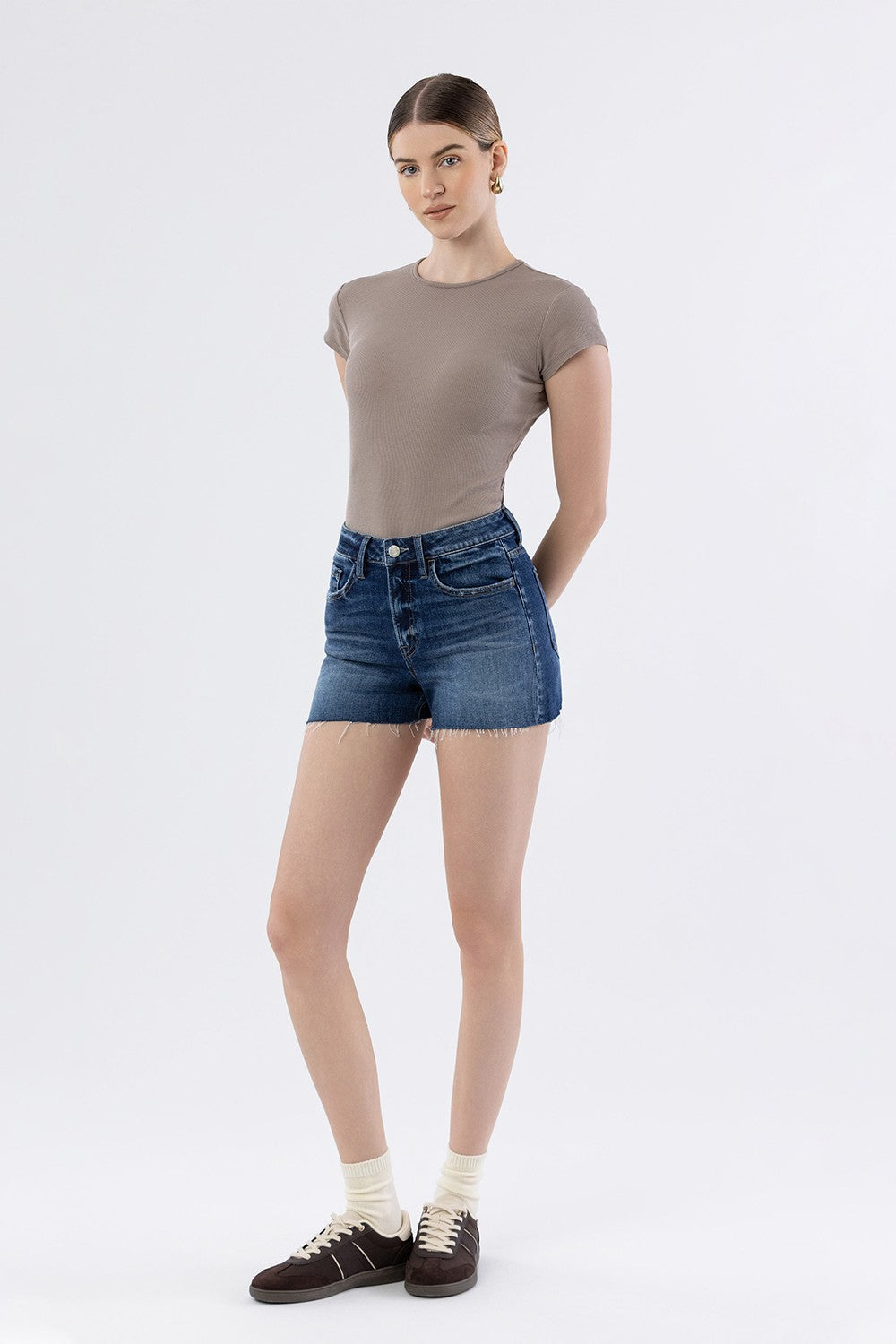 Ruth High Rise Denim Shorts (FINAL SALE)