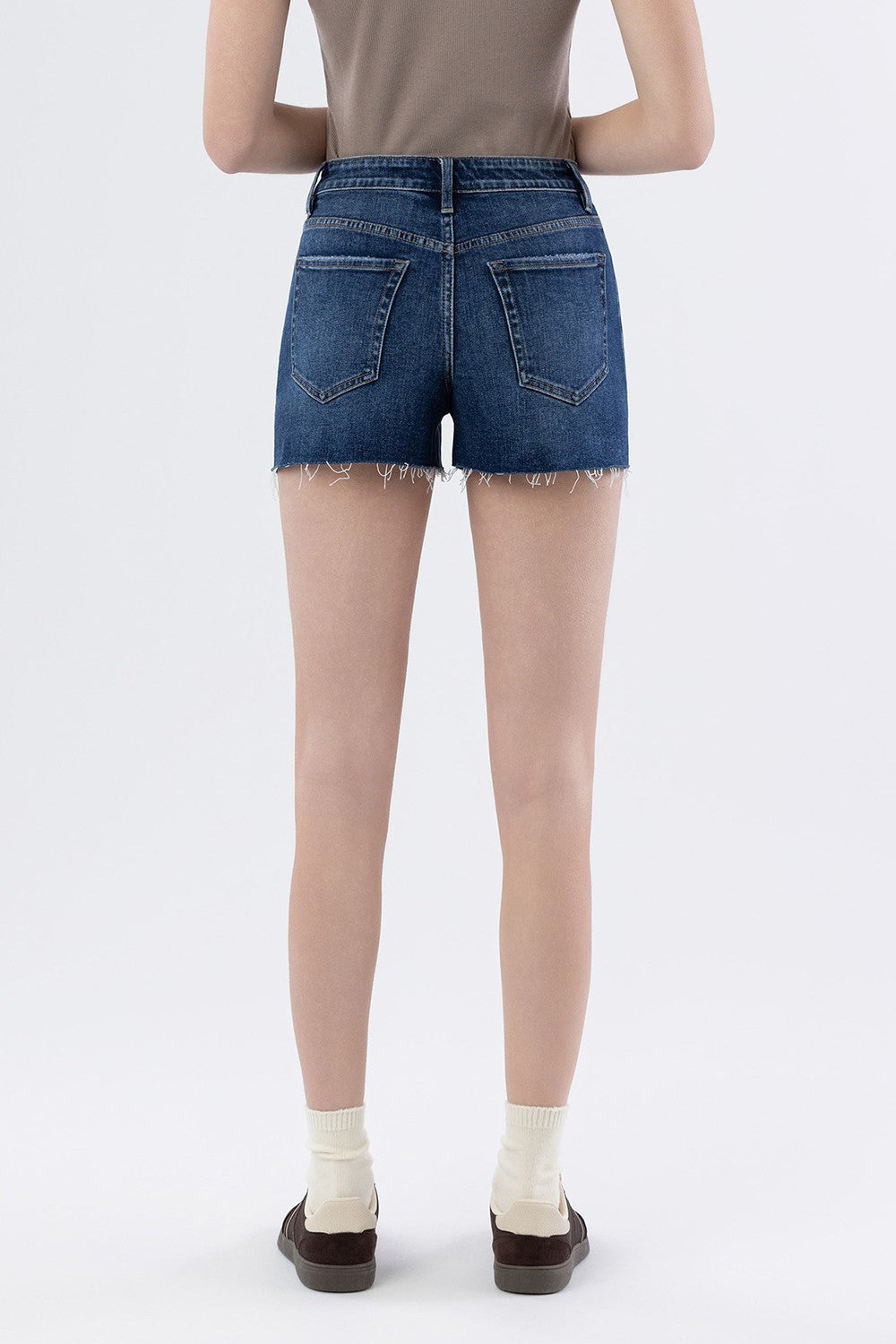 Ruth High Rise Denim Shorts (FINAL SALE)