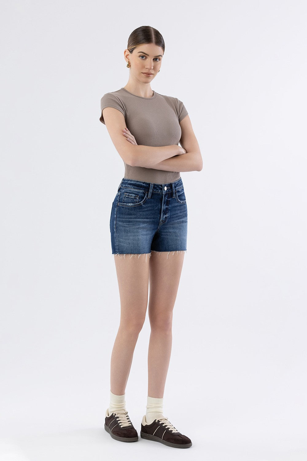 Ruth High Rise Denim Shorts (FINAL SALE)
