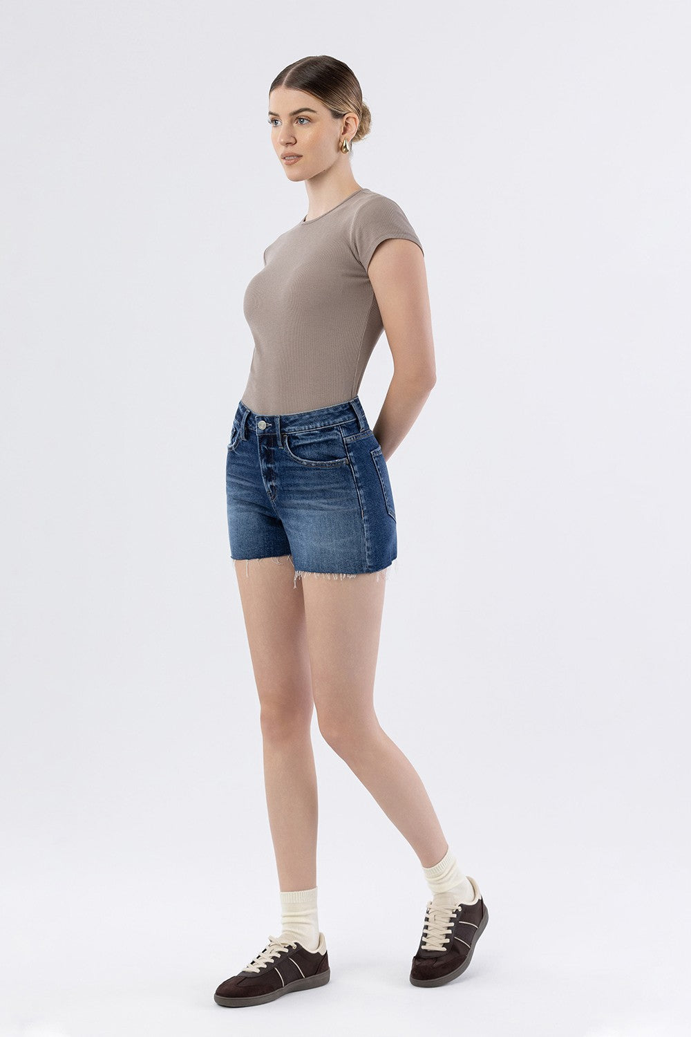 Ruth High Rise Denim Shorts (FINAL SALE)