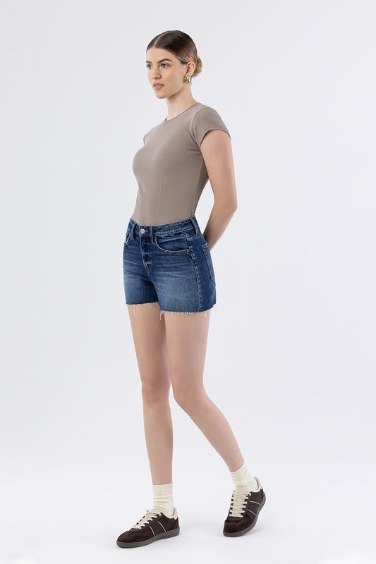 Ruth High Rise Denim Shorts (FINAL SALE)