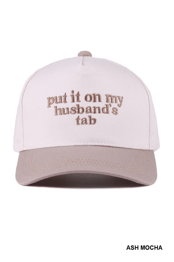 Put It On My Husband's Tab Cap