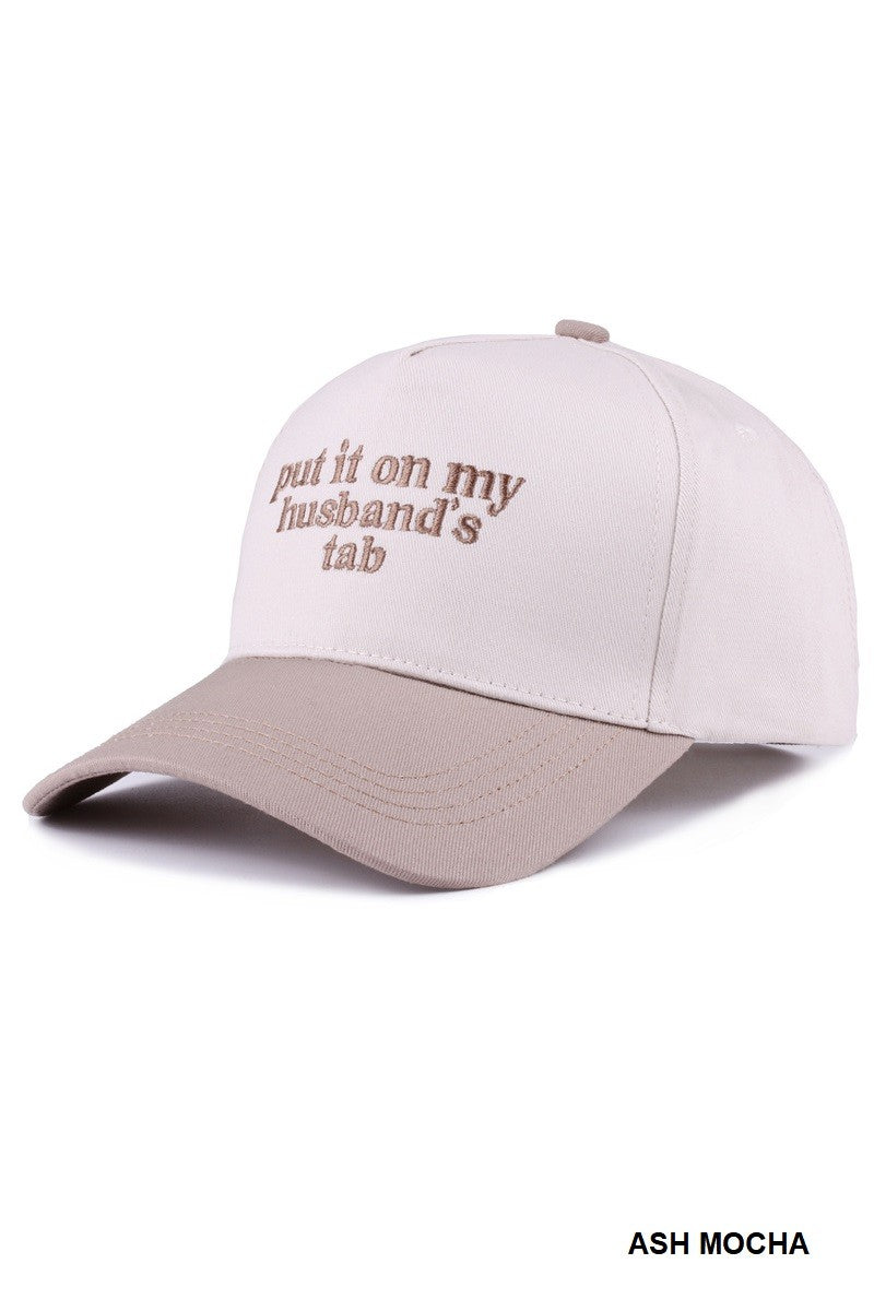 Put It On My Husband's Tab Cap