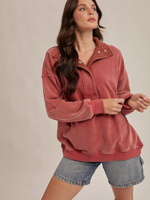 Soft Crimson Crush Sweatshirt