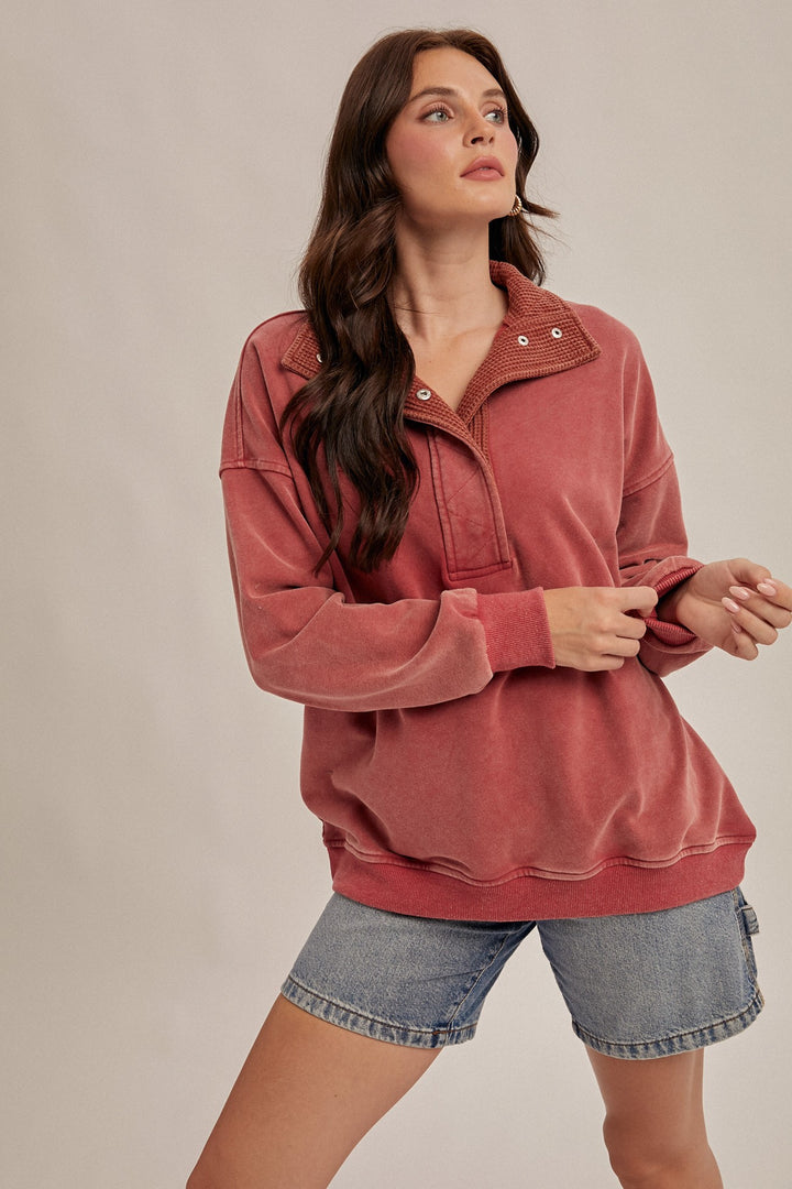 Soft Crimson Crush Sweatshirt