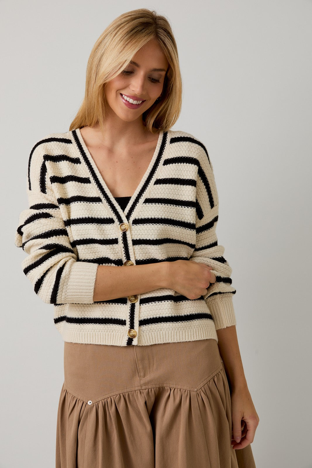 Classic Striped Cardigan