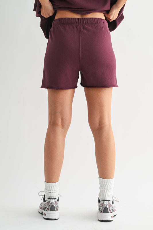 All Day Lounge Luxury Shorts | Dark Plum