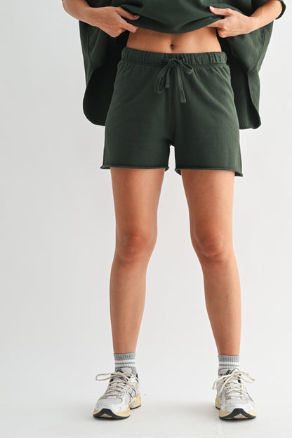 All Day Lounge Luxury Shorts | Deep Forest