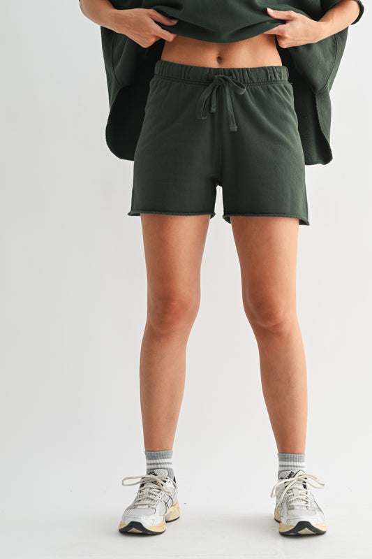 All Day Lounge Luxury Shorts | Deep Forest