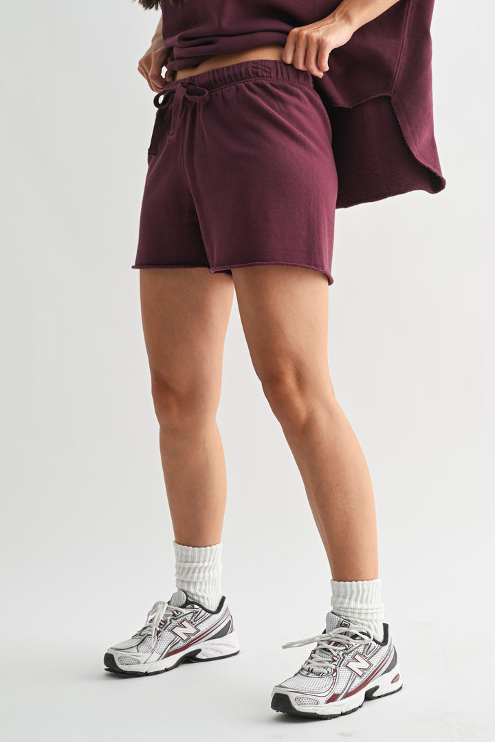 All Day Lounge Luxury Shorts | Dark Plum