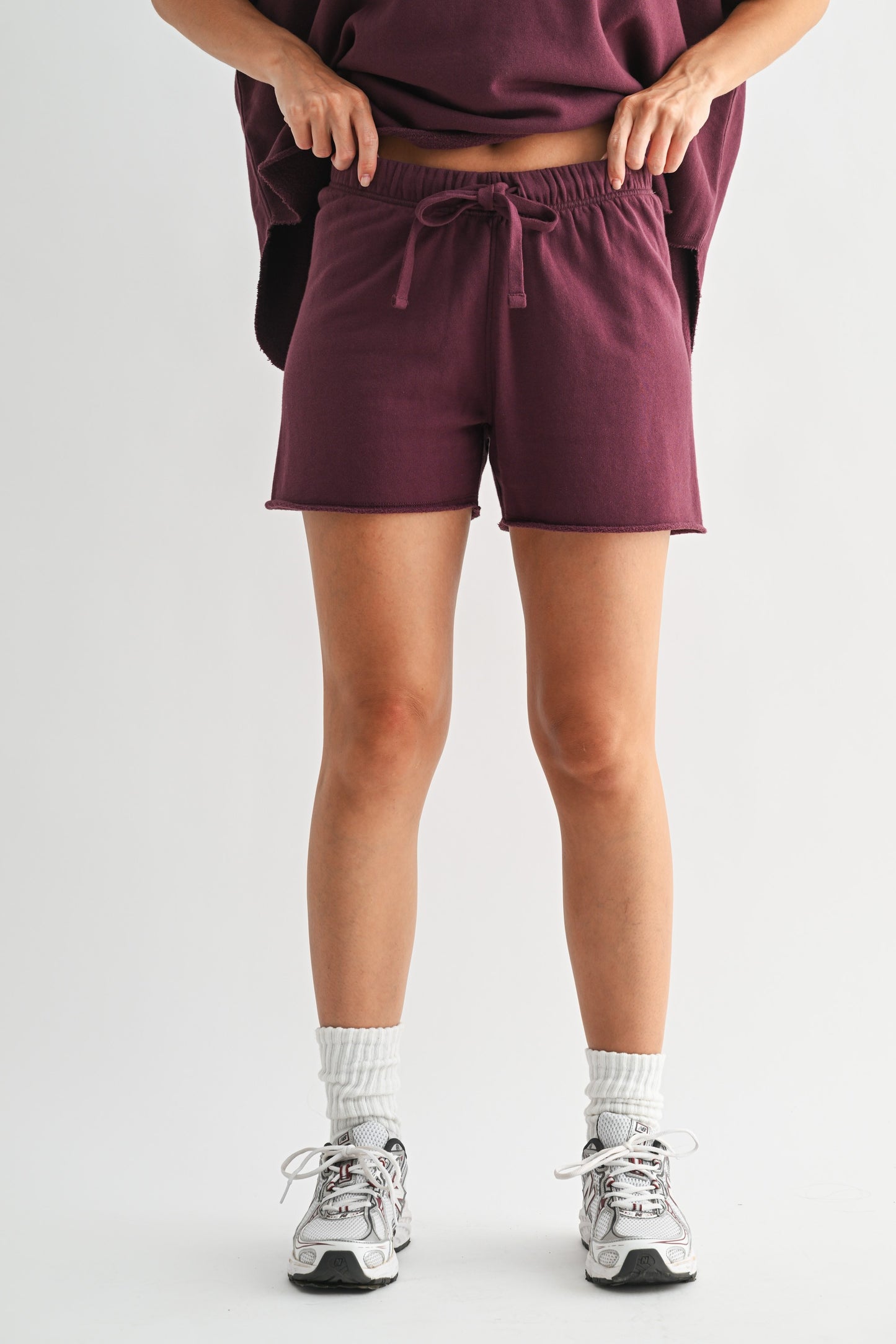All Day Lounge Luxury Shorts | Dark Plum