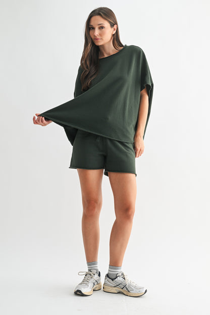 All Day Lounge Luxury Top | Deep Forest